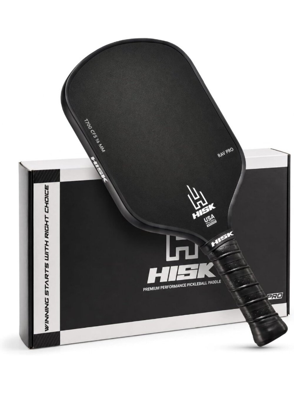 High-End 16mm Carbon Fiber Pickleball Paddle | USAPA Approved, Non-Slip Grip